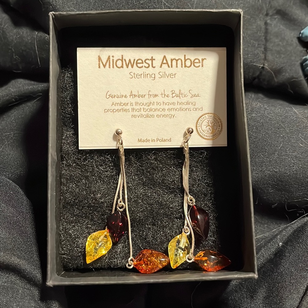 Midwest Amber Earrings